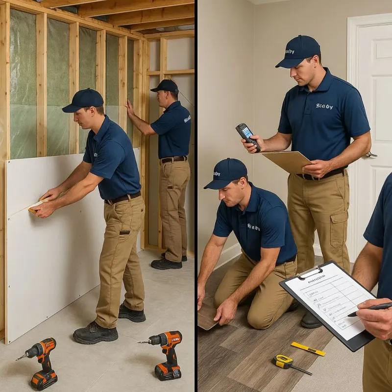 Repairs and Reconstruction process in East Brookfield, MA